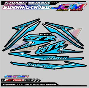 STRIPING VARIASI HONDA SUPRA GTR 150 / STICKERLIST VARIASI MOTOR SUPRA GTR 150