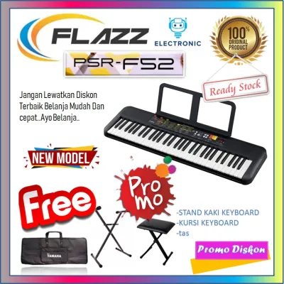 Piano Keyboard Yamaha PSR-F52 Original new produk+free tas+stand garansi resmi 1 tahun