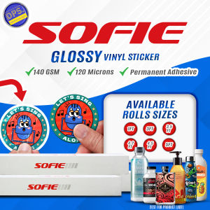 DPS Sofie Vinyl Sticker Roll Glossy / Matte (164ft x 3.5ft) for Sticker Decals and Product Labels.