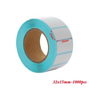 SCHOOLING GRIN68IN6 1000pcs/Roll Cards Supermarket Price Blank Tag Package Label Thermal Sticker Adhesive Paper Waterproof