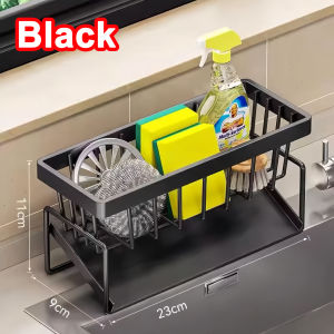 Japan New Sponge Holder No Rust Kitchen/Bathroom Sink Storage Organizer Rack Soap Holder Sponge Holder Dishcloth Holder Hanging Kitchen Organizer Sink Caddy Holder Drainer Rack Sponge Holder for Sink with Drainer Sink Organizer Kitchen accessories