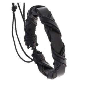 Elegant Handwoven Sturdy PU Leather Bracelet for Men and Women for Fashion Enthusiasts and Trendsetters Casual Wear