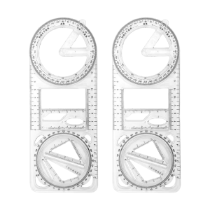 1/2/3 cái thước kẻ hình học Công cụ vẽ thước đo sáng tạo arting Craft dự thảo Mẫu bản vẽ công cụ đo