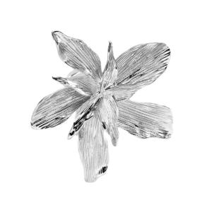 Fashionable Adjustable Rings Opening Geometric Flower Finger Rings Alloy Texture Suitable for Various Occasion