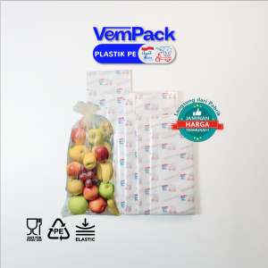 Kantong Plastik PE Gajah Motor / Plastik PE Bening 500 gram