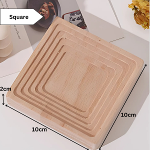 :Ready Stock Nordic Muji Wooden Decoration Tray Candle Aroma Food Dessert Bread Cake Coffee Display Plate Home Living Ornaments Bedroom Kitchen Cafe Eco Friendly Premium Modern Minimalist Japanese Anti Slip Durable Wave Round Square Serving Server Platter
