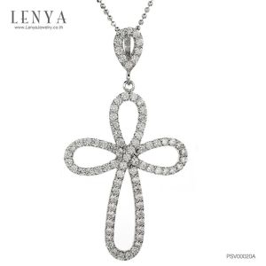 LENYA จี้ CZ DiamondLike เสริมลุคโดดเด่น ขนาด 1.75 มิล ตัวเรือนเงินแท้925 ชุบทองคำขาว
