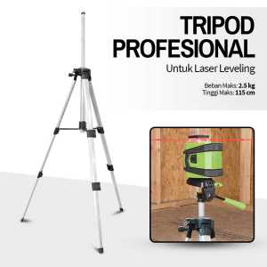 BARU Taffware Laser Leveling 4d 16 Line Komplit Alat Tukang Bangunan + Remot + Tripod LD-515