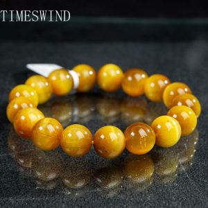 Authentic 7A Tigers Eye Stone Yellow Round Beaded Bless Women Bracelet Fashion Jewelry with Certificate