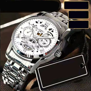 Hollow Automatic Movement Watch Mens Waterproof Casual WaterProof Sport Business Watch