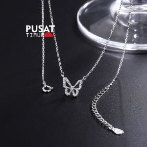 Kalung Kupu Sederhana Mini Elegan Liontin untuk Wanita Fashion I PUSAT TIMUR