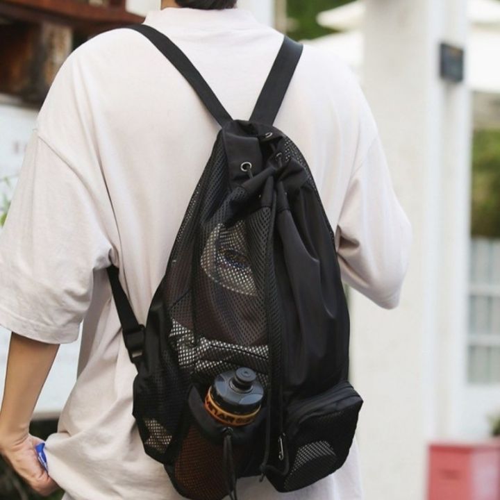 SG%20RumahHome%C2%AE%20Nylon%20Drawstring%20Bag%20Waterproof%20Swim%20Backpack%20-%20Wet%20Dry%20Separate%20With%20Pouch%20Mesh%20Gym%20Beach%20Bag%20for%20Travel%20&%20Sport%20Lightweight%20-%20Image%208