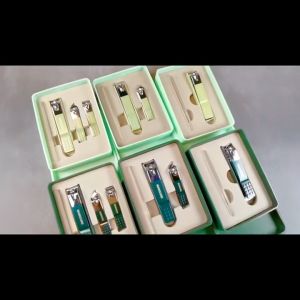 New Manicure Set Nail Clipper with Glass Nail File Set Women Personal Care Tools With Folded Bag COD