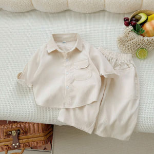 Bộ Sơ Mi Nhung Trơn Cho Bé Chất Nhung Tăm Cao Cấp Cho Bé Từ 8-27kg SUMOKIDS