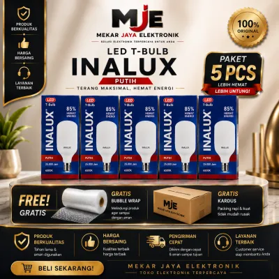 LAMPU LED BOHLAM LED INALUX 5WATT 10WATT 15WATT 20WATT MURAH PAKET 5PCS / 5 BUAH LAMPU