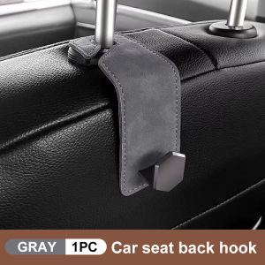 SEAMETAL Car Seat Headrest Hook Suede Metal Car Storage Hanger Hook Car Seat Back Hanging Holder Organizer Accessories