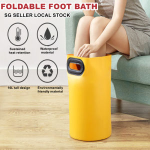Folding Foot Bath Basin Portable Travel Foot Soak Tub for Home Spa Relief Sturdy Wear-Resistant Material Feet Care Tool
