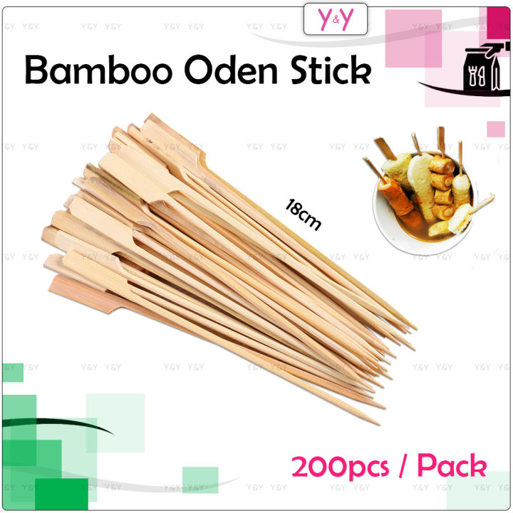 200pcs 18cm Bamboo Oden Stick Skewer / BBQ Bamboo Stick / Teppo Skewer ...