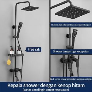 Set Shower Panas Dingin/4in1 Set Keran Kamar Mandi/Set Shower Full Tembaga