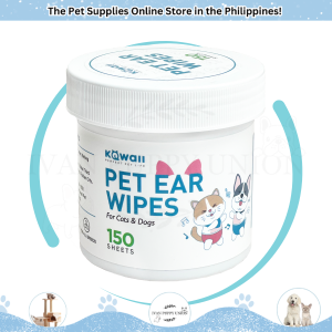 KAWAII Pet Dental Finger & Eyes & Ears Wipes for Cats Dog Round Sheets Tear Stain Remover Pet Wipes