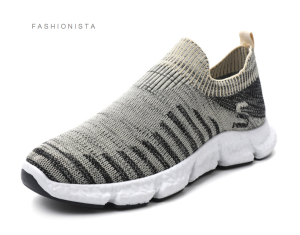 พร้อมส่ง รองเท้าผ้ายืด รองเท้าสวมผ้าลาย รองเท้าสวม รองเท้าชาย