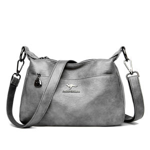 Womens crossbody bag simple design large capacity casual shoulder bag with adjustable wide straps suitable for middle-aged women and as a commuter bag