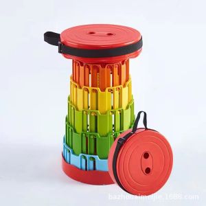 Kursi Lipat outdoor Portable Telescopic 150Kg Warna Warni Bangku Pancing Tempat Duduk Camping / Kursi Lipat Teleskopik Kursi Portable