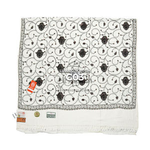 Sorban LULU Kashmiri 327K Full Motif Sulam PUTIH Elegan