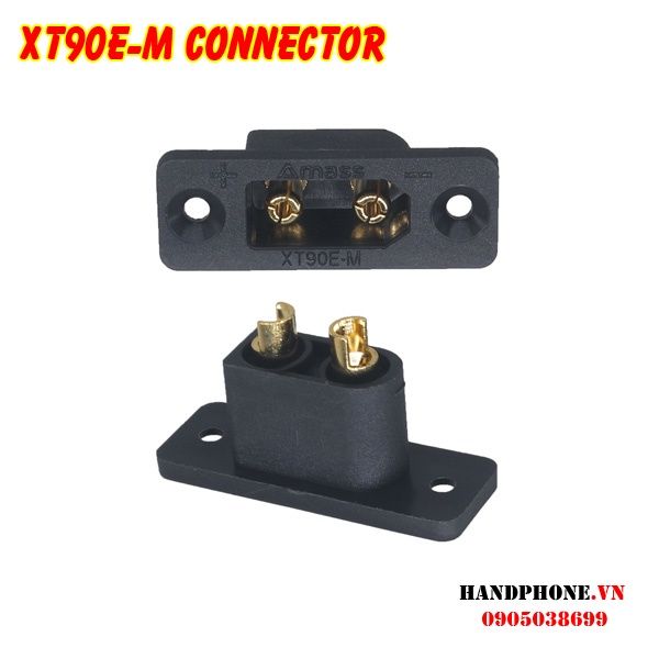 Connettori Amass XT90E-M Maschio Montaggio Superficiale Per Batterie RC, 1/2/5 Pezzi