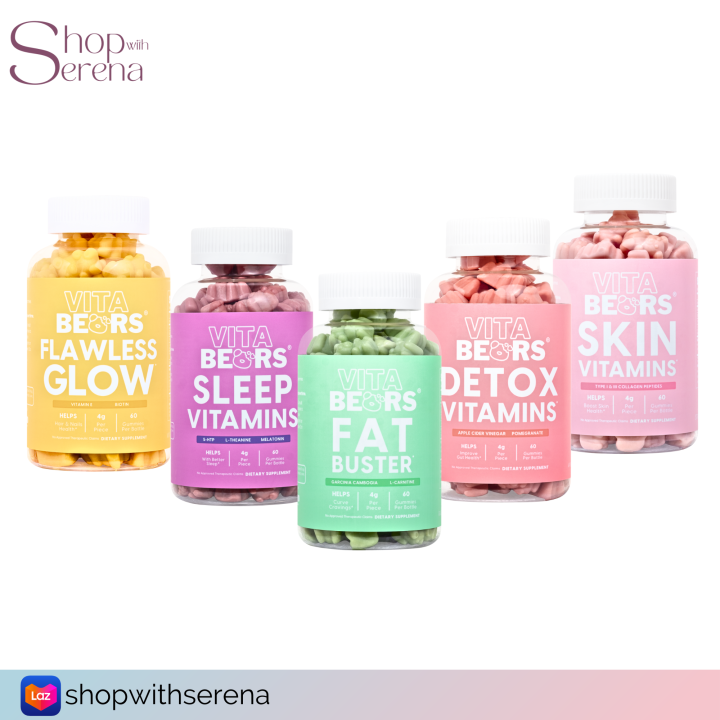 Vitabears Chewable Vitamins | Flawless Glow New Hair + Nail + Skin