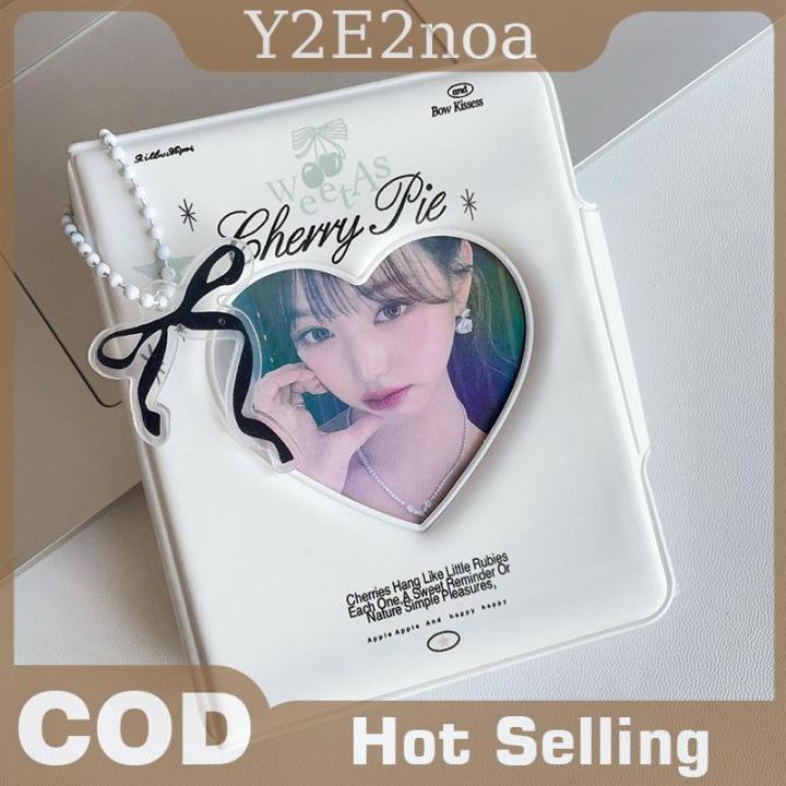 Y2E2noa Kpop Photocards Binder Sweet Bow Photo Album Mini Photocard Holder  3 Inch Love Heart Picture Storage Case | Lazada PH