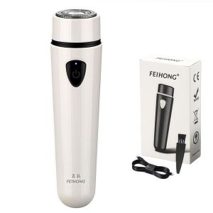 ALLLUCK Di động Máy cạo râu điện mini Có thể sạc lại Máy cắt râu Thiết kế túi Có thể giặt Dao cạo tóc Du lịch cho nam giới