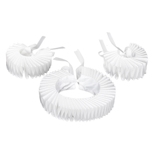 Steampunk Victorian Clown Choker Ruffled Neck Ruff False Collar and Wrist Cuffs Set for Renaissances Fancy Dress Costume