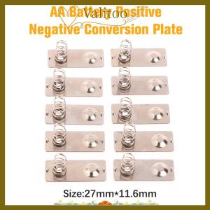 [Valitoo] 10Pcs 27x11.6mm AA Battery Positive Negative Conversion Spring Contact Plate For The 5th Battery AA Battery Spring