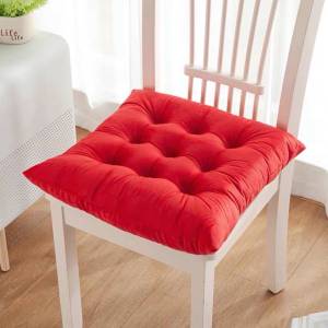 1 เบาะรองนั่ง เบาะนั่ง หมอนรองนั่ง นุ่มสบาย ดีไซน์น่ารัก พร้อมเชือกคล้องเก้าอี้ รุ่น1001