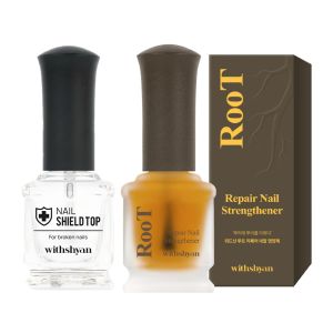 WithShyan Root Nail Repair Strengthener - Intensive Treatment for Damaged Weak Brittle & Splitting Nails
