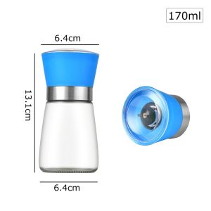 Lọ xay hạt tiêu cầm tay lọ/cối xay tiêu lưỡi sắc bén dộ dày bột mài có thể điều chỉnh-HAUSE
