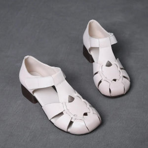 Careaymade-Genuine Leather handmade womens sandalsbig size Summer Roman Cowhide Comfortable Soft Sole Retro Casual Women Shoes