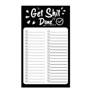 Magnetic to Do List Notepad Daily Checklist Goals Reminders Notes Motivational Organizer Stationery for Student Teacher