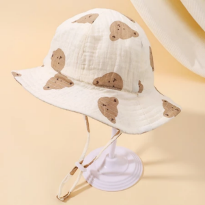 Baby Spring Summer Sun Hat 0-8 Months Cute Adjustable Baby Fisherman Hat Newborn