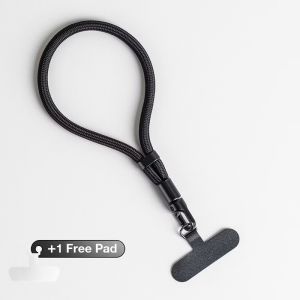 ELEVEN 2 Nylon Weave Phone Lanyard Wrist Strap Anti-loss Short Lanyard For Mobile Phone Universal Adjustable Buckles