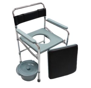 Standard Wheelchair Black Painted Heavy Duty
