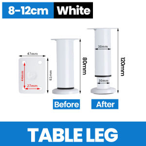 Heyman Metal Adjustable Furniture Legs Heavy Duty Cabinet Legs Extension for Bed/Cabinet/Sofa/Dresser/Couch/TableHeavy Duty Bed Replacement Legs