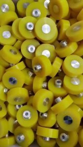 1PCS meter wheel encoder wheel main and driven wheels wire passing wheel PU coating roller assembly line roller can be used fishing accessories HG261023PH02