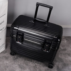 Aluminum high-end 18/20 inch boarding case suitcase suitcase suitcase long box stewardess boarding case password box open top design anti-scratch matte photography special travel trolley bag