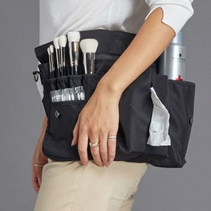 BC12 Makeup Artist belt bag กระเป๋าแปรงแต่งหน้า กระเป๋าช่างผม แบบคาดเอว สีดำ