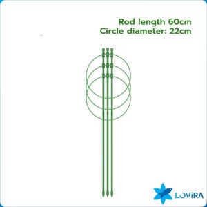 LoviRa Climbing Vine Flower Stand Flower Plant Support Rod Frame Dill 45cm 60cm Gardening Supplies