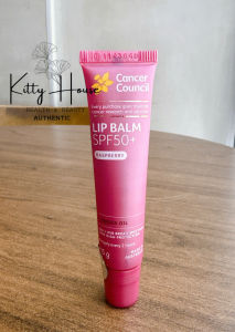[Nhập khẩu chính ngạch] Son Dưỡng Chống Nắng Có Màu Cancer Council Lip Balm Raspberry SPF50+ 15g
