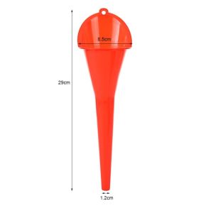 29cm Long Mouth Anti-Splash Oil Funnel for Car and Motorcycle Refueling Plastic Long Neck Oil Funnel