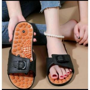 Acupressure Massage Slippers for Women – Anti-Slip Foot Reflexology Sandals with Pebble Sole For Everyday Use